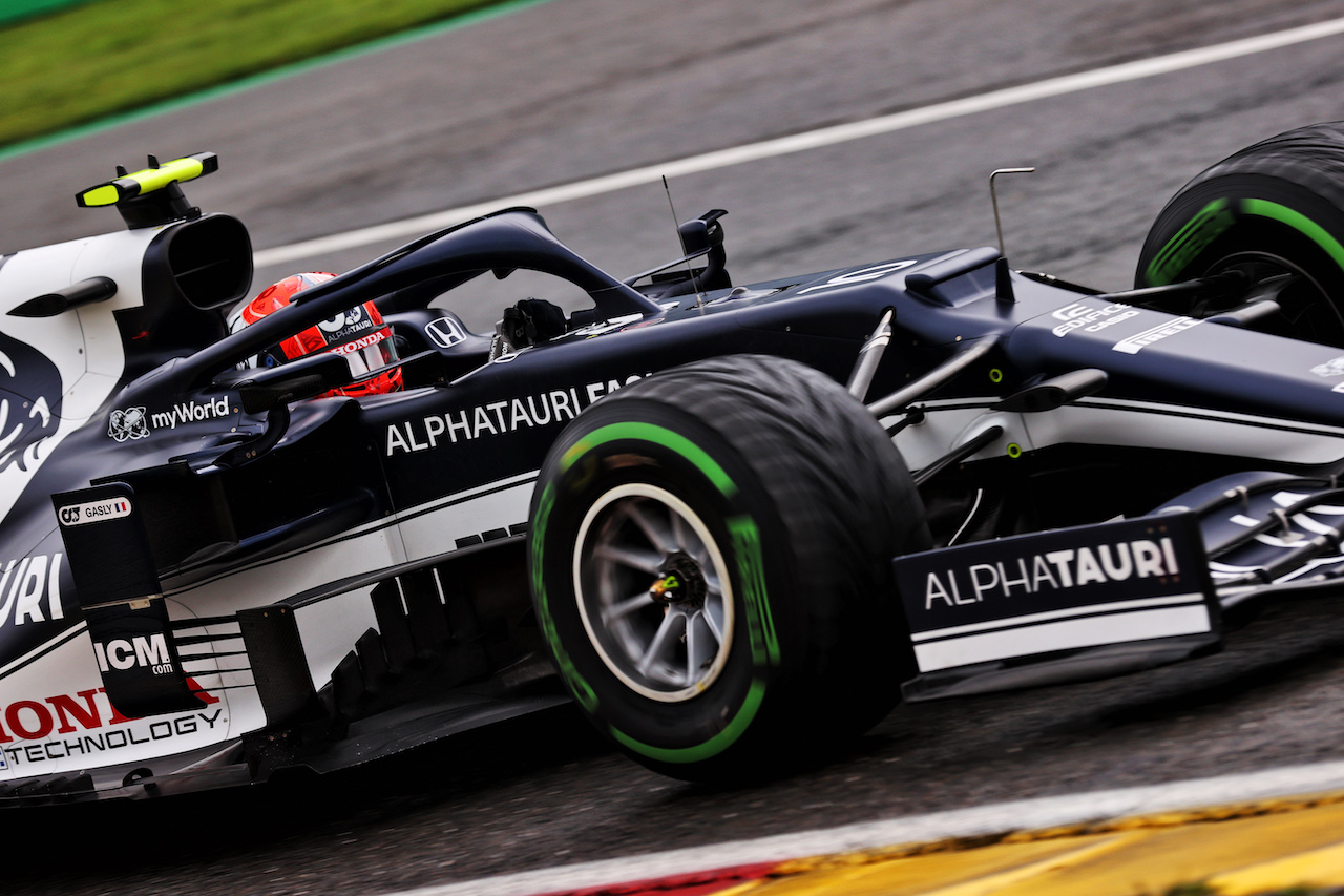 GP BELGIO, Pierre Gasly (FRA) AlphaTauri AT02.
28.08.2021. Formula 1 World Championship, Rd 12, Belgian Grand Prix, Spa Francorchamps, Belgium, Qualifiche Day.
- www.xpbimages.com, EMail: requests@xpbimages.com © Copyright: Batchelor / XPB Images