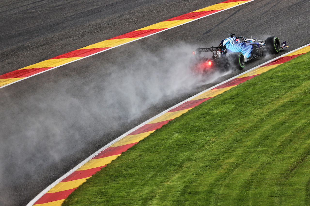 GP BELGIO, George Russell (GBR) Williams Racing FW43B.
28.08.2021. Formula 1 World Championship, Rd 12, Belgian Grand Prix, Spa Francorchamps, Belgium, Qualifiche Day.
- www.xpbimages.com, EMail: requests@xpbimages.com © Copyright: Batchelor / XPB Images