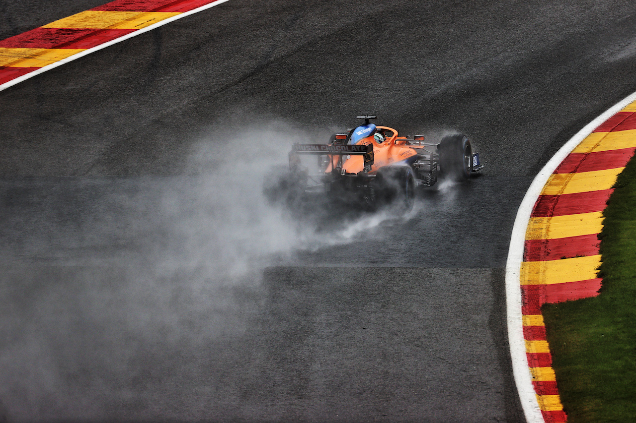 GP BELGIO, Daniel Ricciardo (AUS) McLaren MCL35M.
28.08.2021. Formula 1 World Championship, Rd 12, Belgian Grand Prix, Spa Francorchamps, Belgium, Qualifiche Day.
- www.xpbimages.com, EMail: requests@xpbimages.com © Copyright: Batchelor / XPB Images