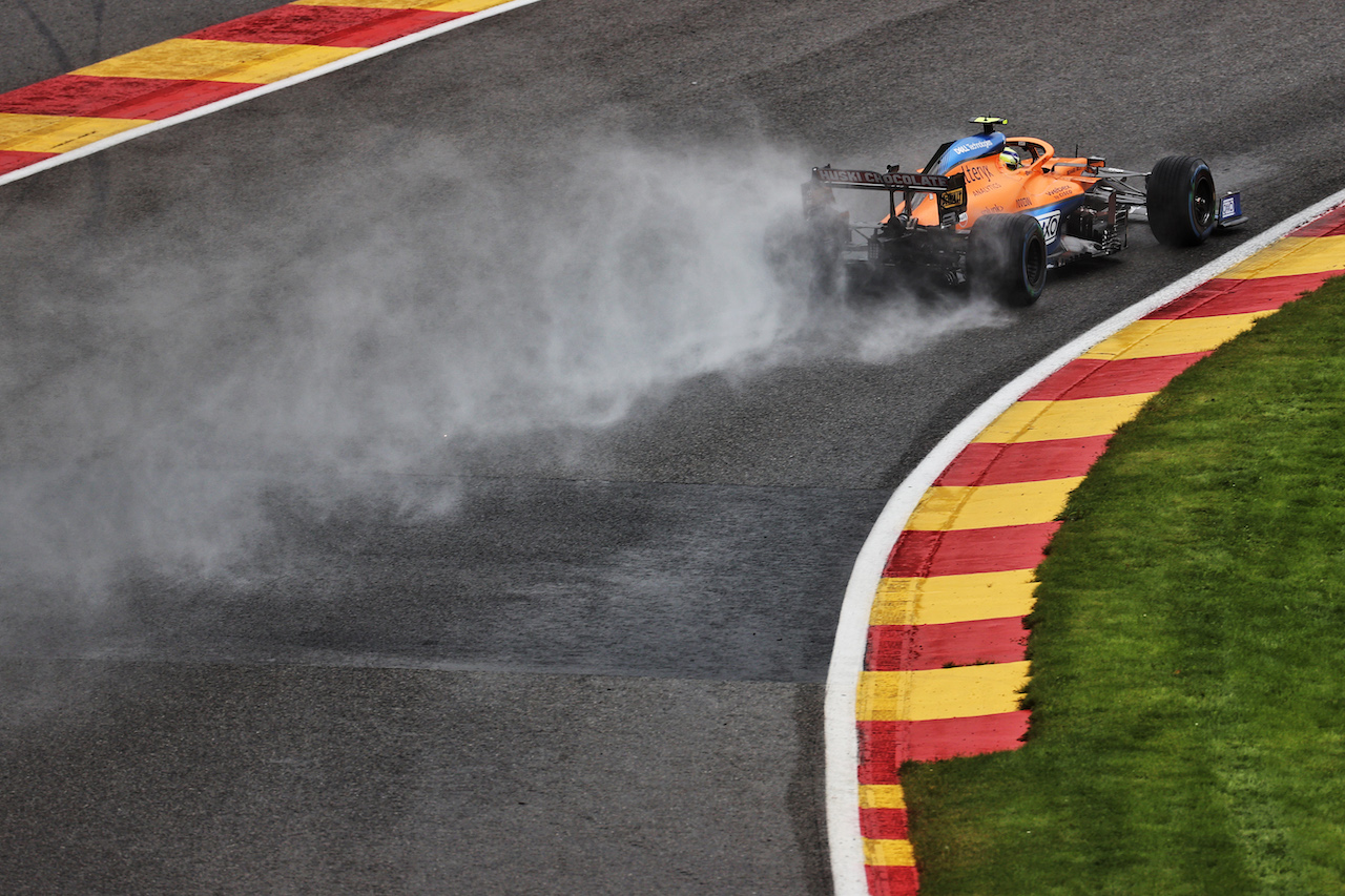 GP BELGIO, Lando Norris (GBR) McLaren MCL35M.
28.08.2021. Formula 1 World Championship, Rd 12, Belgian Grand Prix, Spa Francorchamps, Belgium, Qualifiche Day.
- www.xpbimages.com, EMail: requests@xpbimages.com © Copyright: Batchelor / XPB Images