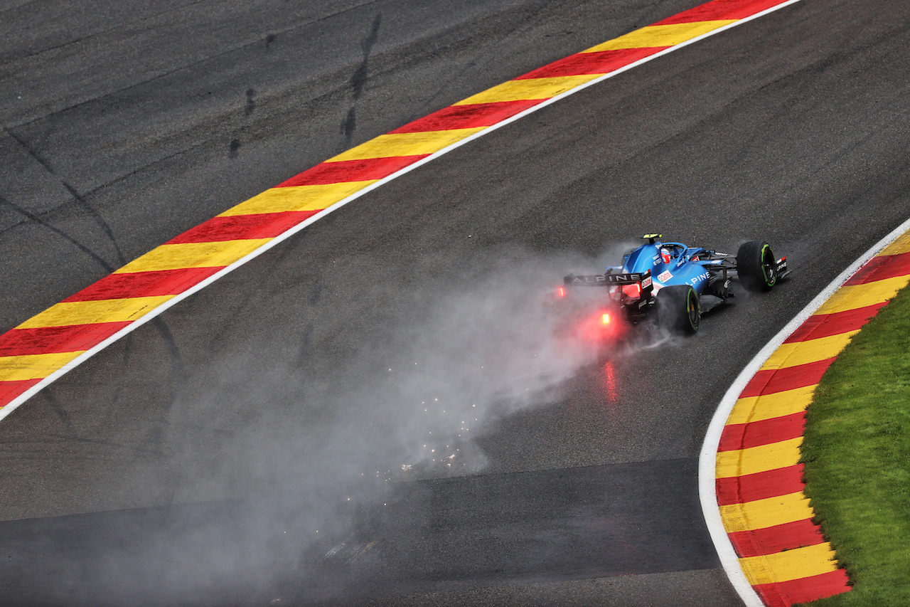 GP BELGIO, Esteban Ocon (FRA) Alpine F1 Team A521.
28.08.2021. Formula 1 World Championship, Rd 12, Belgian Grand Prix, Spa Francorchamps, Belgium, Qualifiche Day.
- www.xpbimages.com, EMail: requests@xpbimages.com © Copyright: Batchelor / XPB Images