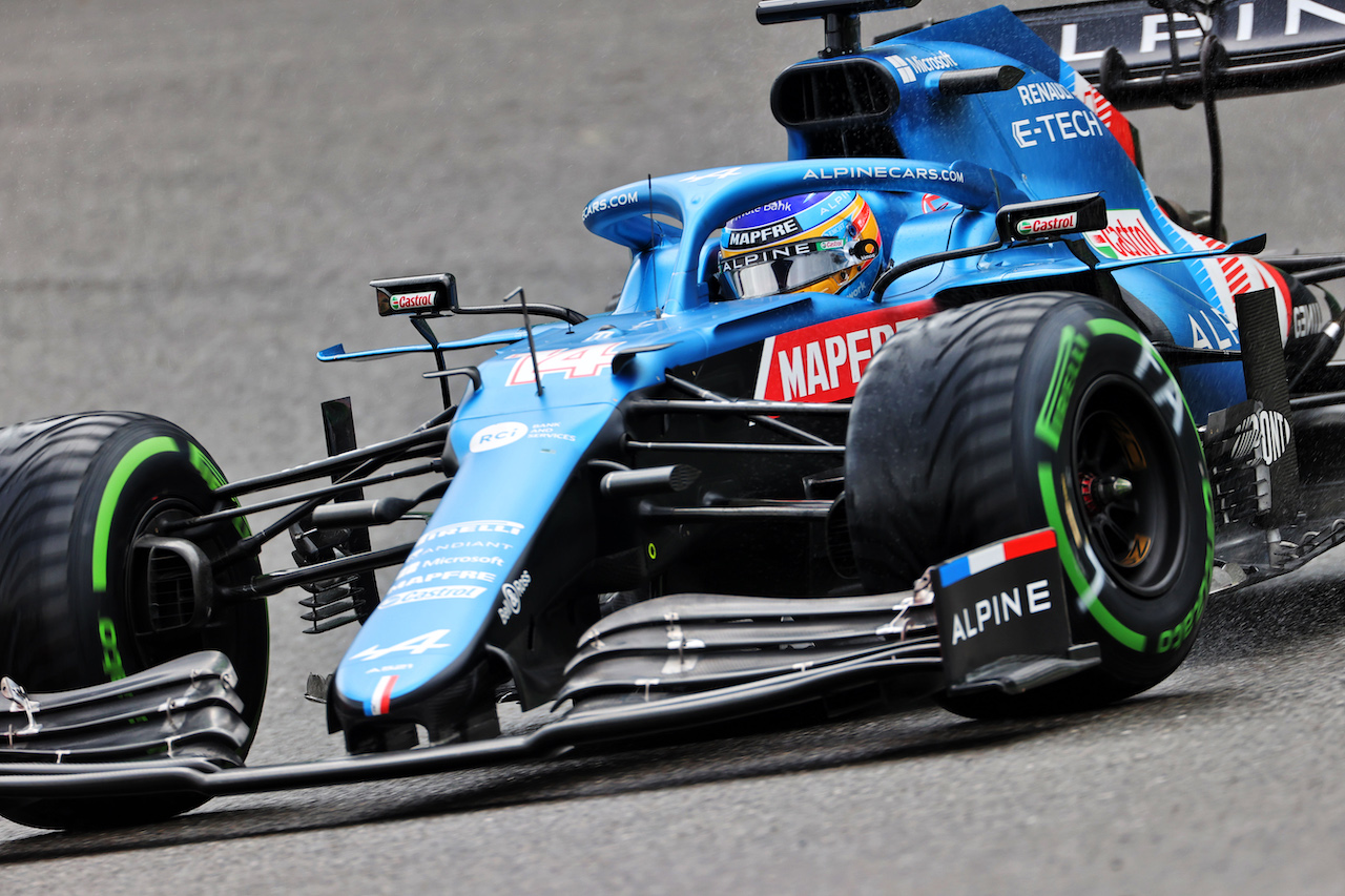 GP BELGIO, Fernando Alonso (ESP) Alpine F1 Team A521.
28.08.2021. Formula 1 World Championship, Rd 12, Belgian Grand Prix, Spa Francorchamps, Belgium, Qualifiche Day.
- www.xpbimages.com, EMail: requests@xpbimages.com © Copyright: Charniaux / XPB Images