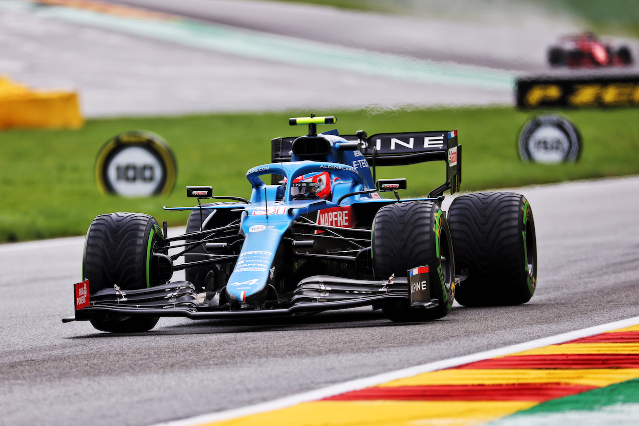 GP BELGIO, Esteban Ocon (FRA) Alpine F1 Team A521.
28.08.2021. Formula 1 World Championship, Rd 12, Belgian Grand Prix, Spa Francorchamps, Belgium, Qualifiche Day.
- www.xpbimages.com, EMail: requests@xpbimages.com © Copyright: Batchelor / XPB Images