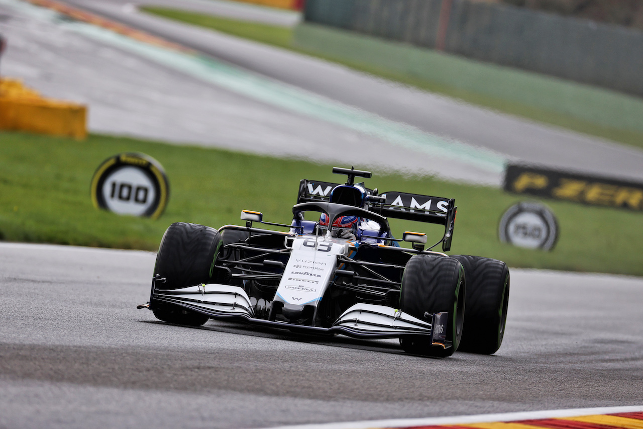 GP BELGIO, George Russell (GBR) Williams Racing FW43B.
28.08.2021. Formula 1 World Championship, Rd 12, Belgian Grand Prix, Spa Francorchamps, Belgium, Qualifiche Day.
- www.xpbimages.com, EMail: requests@xpbimages.com © Copyright: Batchelor / XPB Images