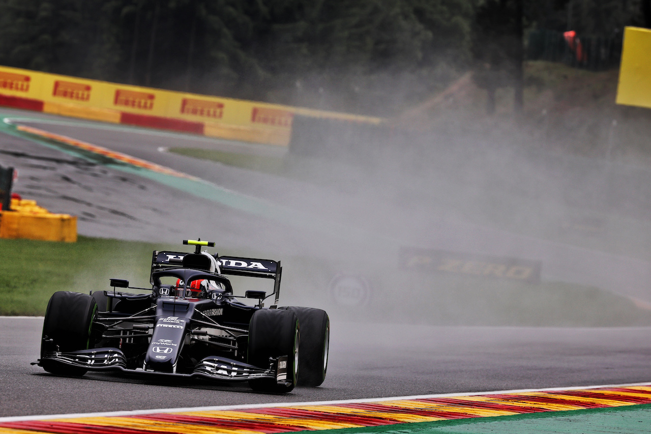 GP BELGIO, Pierre Gasly (FRA) AlphaTauri AT02.
28.08.2021. Formula 1 World Championship, Rd 12, Belgian Grand Prix, Spa Francorchamps, Belgium, Qualifiche Day.
- www.xpbimages.com, EMail: requests@xpbimages.com © Copyright: Batchelor / XPB Images
