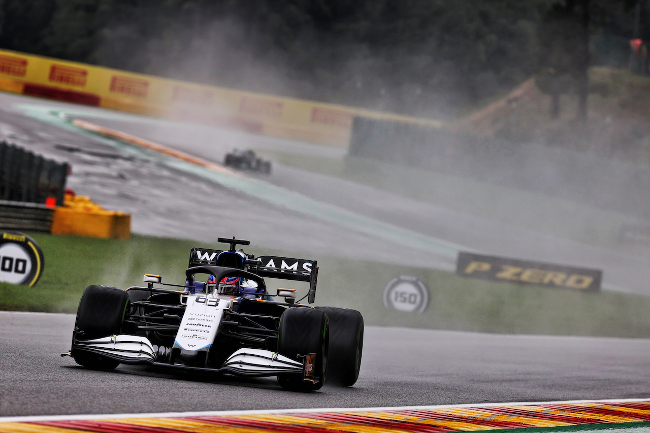 GP BELGIO, George Russell (GBR) Williams Racing FW43B.
28.08.2021. Formula 1 World Championship, Rd 12, Belgian Grand Prix, Spa Francorchamps, Belgium, Qualifiche Day.
- www.xpbimages.com, EMail: requests@xpbimages.com © Copyright: Batchelor / XPB Images