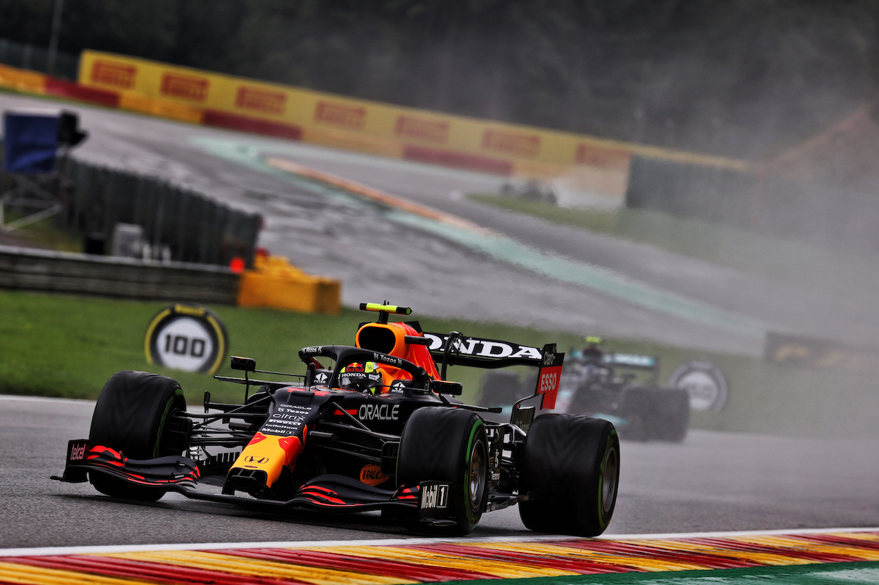 GP BELGIO, Sergio Perez (MEX) Red Bull Racing RB16B.
28.08.2021. Formula 1 World Championship, Rd 12, Belgian Grand Prix, Spa Francorchamps, Belgium, Qualifiche Day.
- www.xpbimages.com, EMail: requests@xpbimages.com © Copyright: Batchelor / XPB Images