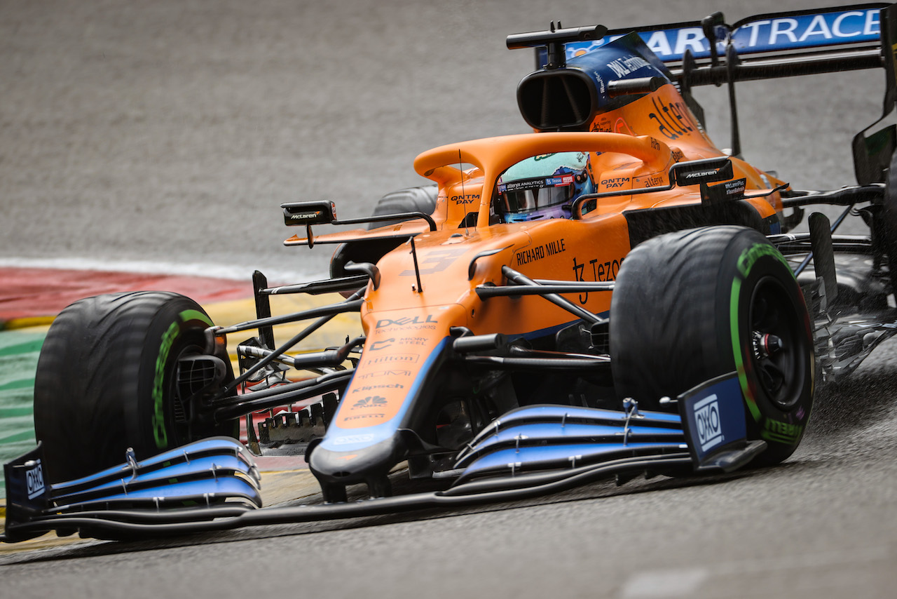 GP BELGIO, Daniel Ricciardo (AUS), McLaren F1 Team 
28.08.2021. Formula 1 World Championship, Rd 12, Belgian Grand Prix, Spa Francorchamps, Belgium, Qualifiche Day.
- www.xpbimages.com, EMail: requests@xpbimages.com ¬© Copyright: Charniaux / XPB Images