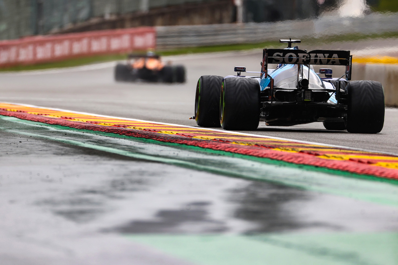 GP BELGIO, George Russell (GBR), Williams Racing 
28.08.2021. Formula 1 World Championship, Rd 12, Belgian Grand Prix, Spa Francorchamps, Belgium, Qualifiche Day.
- www.xpbimages.com, EMail: requests@xpbimages.com ¬© Copyright: Charniaux / XPB Images