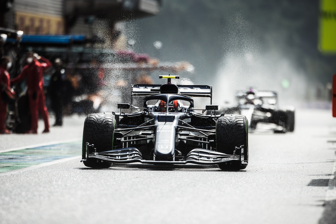 GP BELGIO, Pierre Gasly (FRA) AlphaTauri AT02.
28.08.2021. Formula 1 World Championship, Rd 12, Belgian Grand Prix, Spa Francorchamps, Belgium, Qualifiche Day.
- www.xpbimages.com, EMail: requests@xpbimages.com © Copyright: Bearne / XPB Images