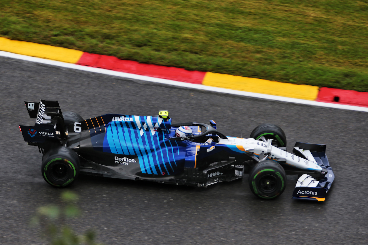 GP BELGIO, Nicholas Latifi (CDN) Williams Racing FW43B.
28.08.2021. Formula 1 World Championship, Rd 12, Belgian Grand Prix, Spa Francorchamps, Belgium, Qualifiche Day.
- www.xpbimages.com, EMail: requests@xpbimages.com © Copyright: XPB Images