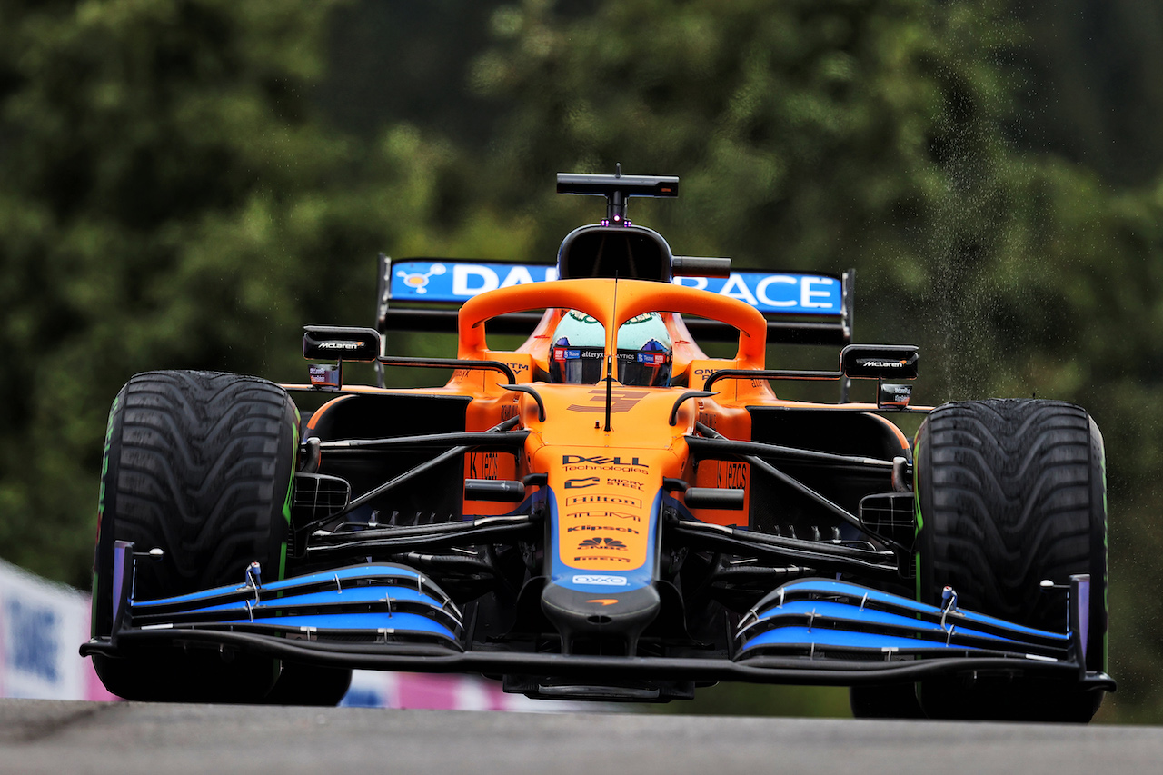 GP BELGIO, Daniel Ricciardo (AUS) McLaren MCL35M.
28.08.2021. Formula 1 World Championship, Rd 12, Belgian Grand Prix, Spa Francorchamps, Belgium, Qualifiche Day.
- www.xpbimages.com, EMail: requests@xpbimages.com © Copyright: Moy / XPB Images