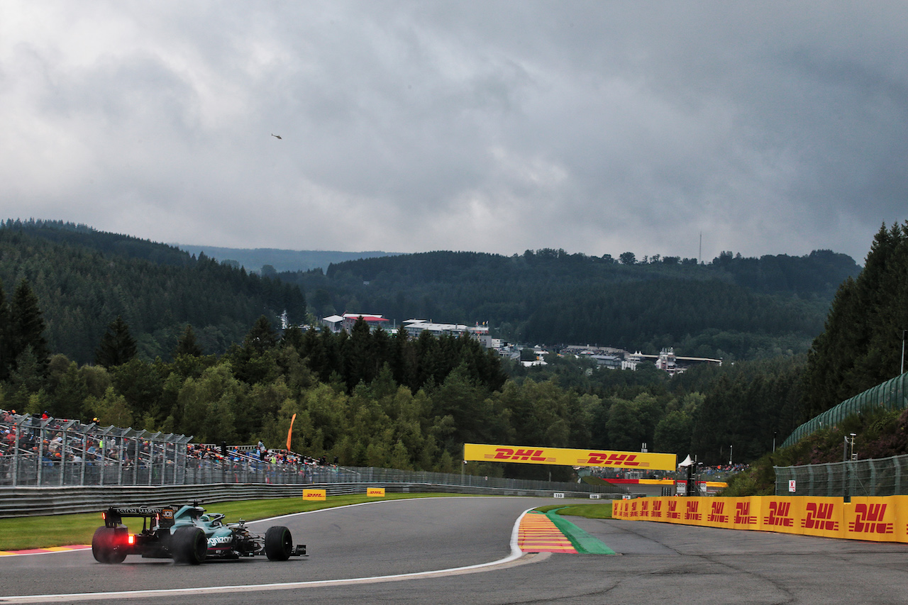 GP BELGIO, Lance Stroll (CDN) Aston Martin F1 Team AMR21.
28.08.2021. Formula 1 World Championship, Rd 12, Belgian Grand Prix, Spa Francorchamps, Belgium, Qualifiche Day.
- www.xpbimages.com, EMail: requests@xpbimages.com © Copyright: XPB Images