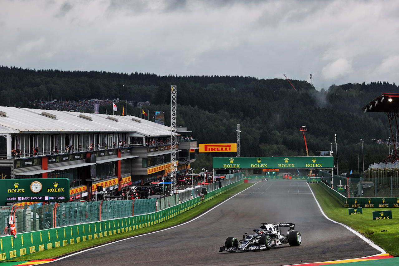 GP BELGIO, Yuki Tsunoda (JPN) AlphaTauri AT02.
28.08.2021. Formula 1 World Championship, Rd 12, Belgian Grand Prix, Spa Francorchamps, Belgium, Qualifiche Day.
- www.xpbimages.com, EMail: requests@xpbimages.com © Copyright: Charniaux / XPB Images