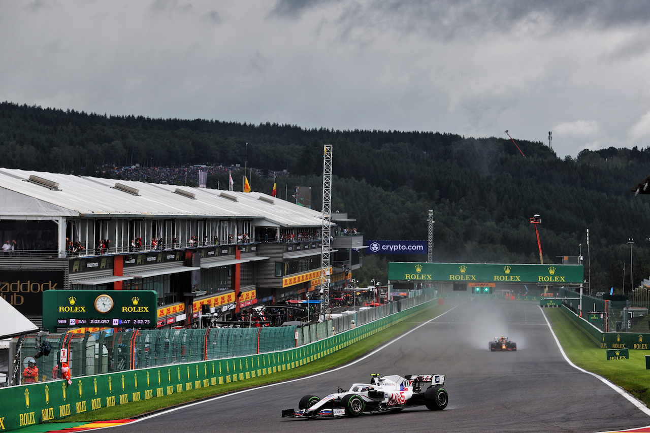 GP BELGIO, Mick Schumacher (GER) Haas VF-21.
28.08.2021. Formula 1 World Championship, Rd 12, Belgian Grand Prix, Spa Francorchamps, Belgium, Qualifiche Day.
- www.xpbimages.com, EMail: requests@xpbimages.com © Copyright: Charniaux / XPB Images