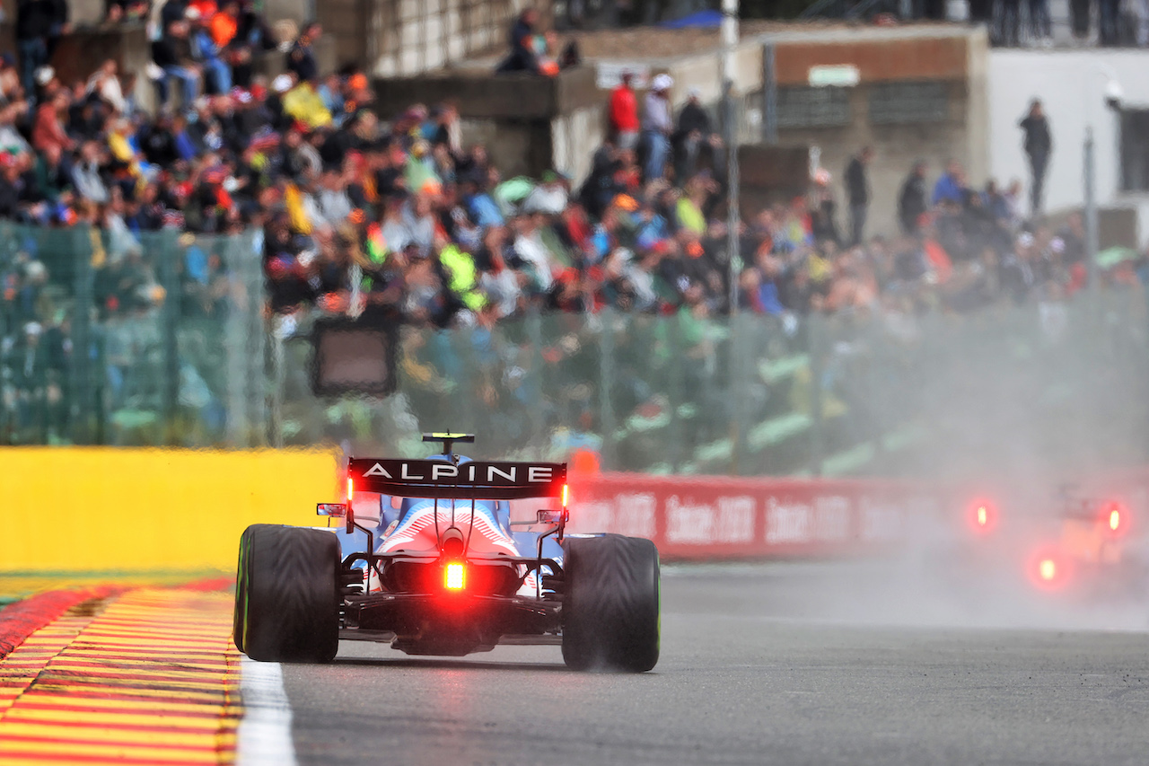 GP BELGIO, Esteban Ocon (FRA) Alpine F1 Team A521.
28.08.2021. Formula 1 World Championship, Rd 12, Belgian Grand Prix, Spa Francorchamps, Belgium, Qualifiche Day.
- www.xpbimages.com, EMail: requests@xpbimages.com © Copyright: Charniaux / XPB Images