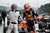 GP BELGIO, (L to R): George Russell (GBR) Williams Racing celebrates his second position in qualifying parc ferme with pole sitter Max Verstappen (NLD) Red Bull Racing RB16B.
28.08.2021. Formula 1 World Championship, Rd 12, Belgian Grand Prix, Spa Francorchamps, Belgium, Qualifiche Day.
- www.xpbimages.com, EMail: requests@xpbimages.com © Copyright: FIA Pool Image for Editorial Use Only