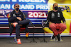 GP BELGIO, (L to R): George Russell (GBR) Williams Racing; Max Verstappen (NLD) Red Bull Racing; e Lewis Hamilton (GBR) Mercedes AMG F1, in the post qualifying FIA Press Conference.
28.08.2021. Formula 1 World Championship, Rd 12, Belgian Grand Prix, Spa Francorchamps, Belgium, Qualifiche Day.
- www.xpbimages.com, EMail: requests@xpbimages.com © Copyright: FIA Pool Image for Editorial Use Only