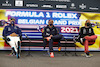 GP BELGIO, (L to R): George Russell (GBR) Williams Racing; Max Verstappen (NLD) Red Bull Racing; e Lewis Hamilton (GBR) Mercedes AMG F1, in the post qualifying FIA Press Conference.
28.08.2021. Formula 1 World Championship, Rd 12, Belgian Grand Prix, Spa Francorchamps, Belgium, Qualifiche Day.
- www.xpbimages.com, EMail: requests@xpbimages.com © Copyright: FIA Pool Image for Editorial Use Only