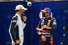 GP BELGIO, (L to R): second placed George Russell (GBR) Williams Racing in qualifying parc ferme with pole sitter Max Verstappen (NLD) Red Bull Racing.
28.08.2021. Formula 1 World Championship, Rd 12, Belgian Grand Prix, Spa Francorchamps, Belgium, Qualifiche Day.
- www.xpbimages.com, EMail: requests@xpbimages.com © Copyright: FIA Pool Image for Editorial Use Only
