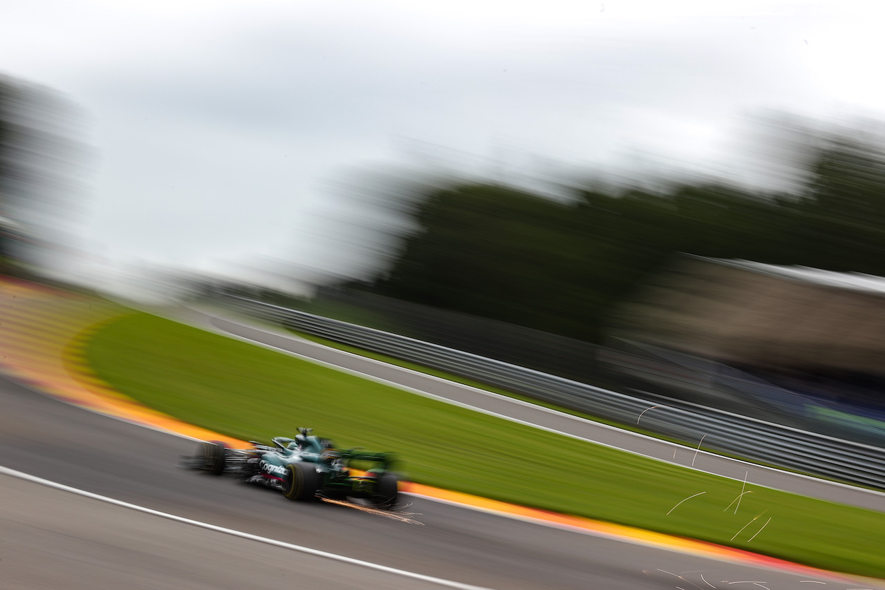 GP BELGIO, Lance Stroll (CDN), Aston Martin F1 Team 
27.08.2021. Formula 1 World Championship, Rd 12, Belgian Grand Prix, Spa Francorchamps, Belgium, Practice Day.
- www.xpbimages.com, EMail: requests@xpbimages.com © Copyright: Charniaux / XPB Images