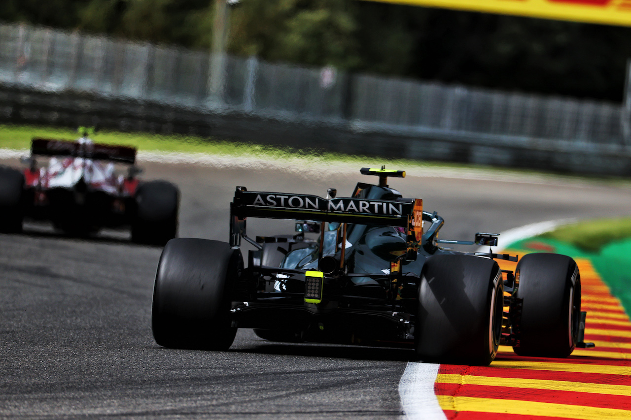 GP BELGIO, Sebastian Vettel (GER) Aston Martin F1 Team AMR21.
27.08.2021. Formula 1 World Championship, Rd 12, Belgian Grand Prix, Spa Francorchamps, Belgium, Practice Day.
- www.xpbimages.com, EMail: requests@xpbimages.com © Copyright: Batchelor / XPB Images