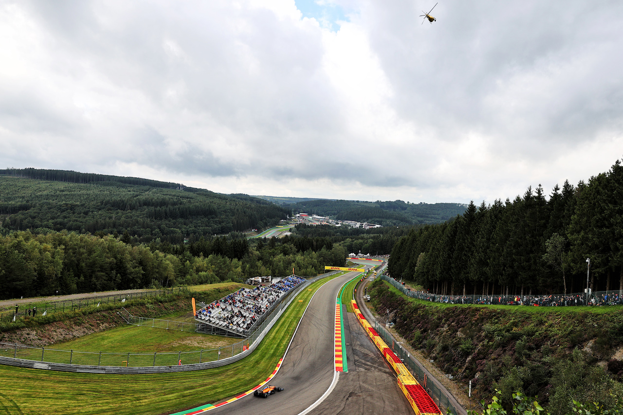 GP BELGIO, Lando Norris (GBR) McLaren MCL35M.
27.08.2021. Formula 1 World Championship, Rd 12, Belgian Grand Prix, Spa Francorchamps, Belgium, Practice Day.
- www.xpbimages.com, EMail: requests@xpbimages.com © Copyright: Batchelor / XPB Images