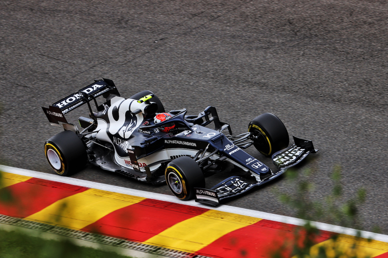 GP BELGIO, Pierre Gasly (FRA) AlphaTauri AT02.
27.08.2021. Formula 1 World Championship, Rd 12, Belgian Grand Prix, Spa Francorchamps, Belgium, Practice Day.
- www.xpbimages.com, EMail: requests@xpbimages.com © Copyright: Batchelor / XPB Images