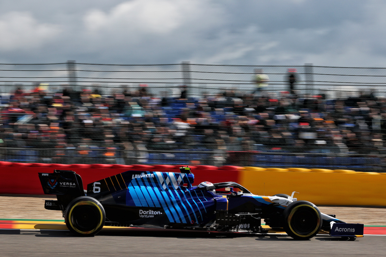 GP BELGIO, Nicholas Latifi (CDN) Williams Racing FW43B.
27.08.2021. Formula 1 World Championship, Rd 12, Belgian Grand Prix, Spa Francorchamps, Belgium, Practice Day.
- www.xpbimages.com, EMail: requests@xpbimages.com © Copyright: Batchelor / XPB Images