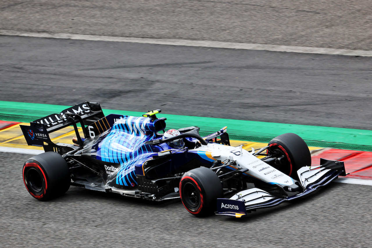 GP BELGIO, Nicholas Latifi (CDN) Williams Racing FW43B.
27.08.2021. Formula 1 World Championship, Rd 12, Belgian Grand Prix, Spa Francorchamps, Belgium, Practice Day.
- www.xpbimages.com, EMail: requests@xpbimages.com © Copyright: Batchelor / XPB Images