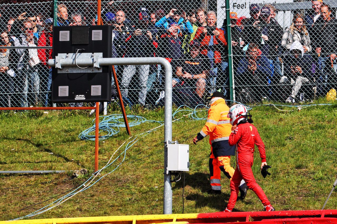 GP BELGIO, Charles Leclerc (MON) Ferrari crashed in the second practice session.
27.08.2021. Formula 1 World Championship, Rd 12, Belgian Grand Prix, Spa Francorchamps, Belgium, Practice Day.
- www.xpbimages.com, EMail: requests@xpbimages.com © Copyright: Batchelor / XPB Images