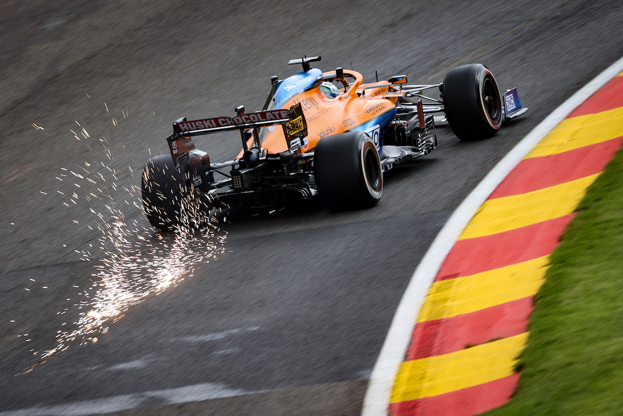 GP BELGIO, Daniel Ricciardo (AUS), McLaren F1 Team 
27.08.2021. Formula 1 World Championship, Rd 12, Belgian Grand Prix, Spa Francorchamps, Belgium, Practice Day.
- www.xpbimages.com, EMail: requests@xpbimages.com © Copyright: Charniaux / XPB Images
