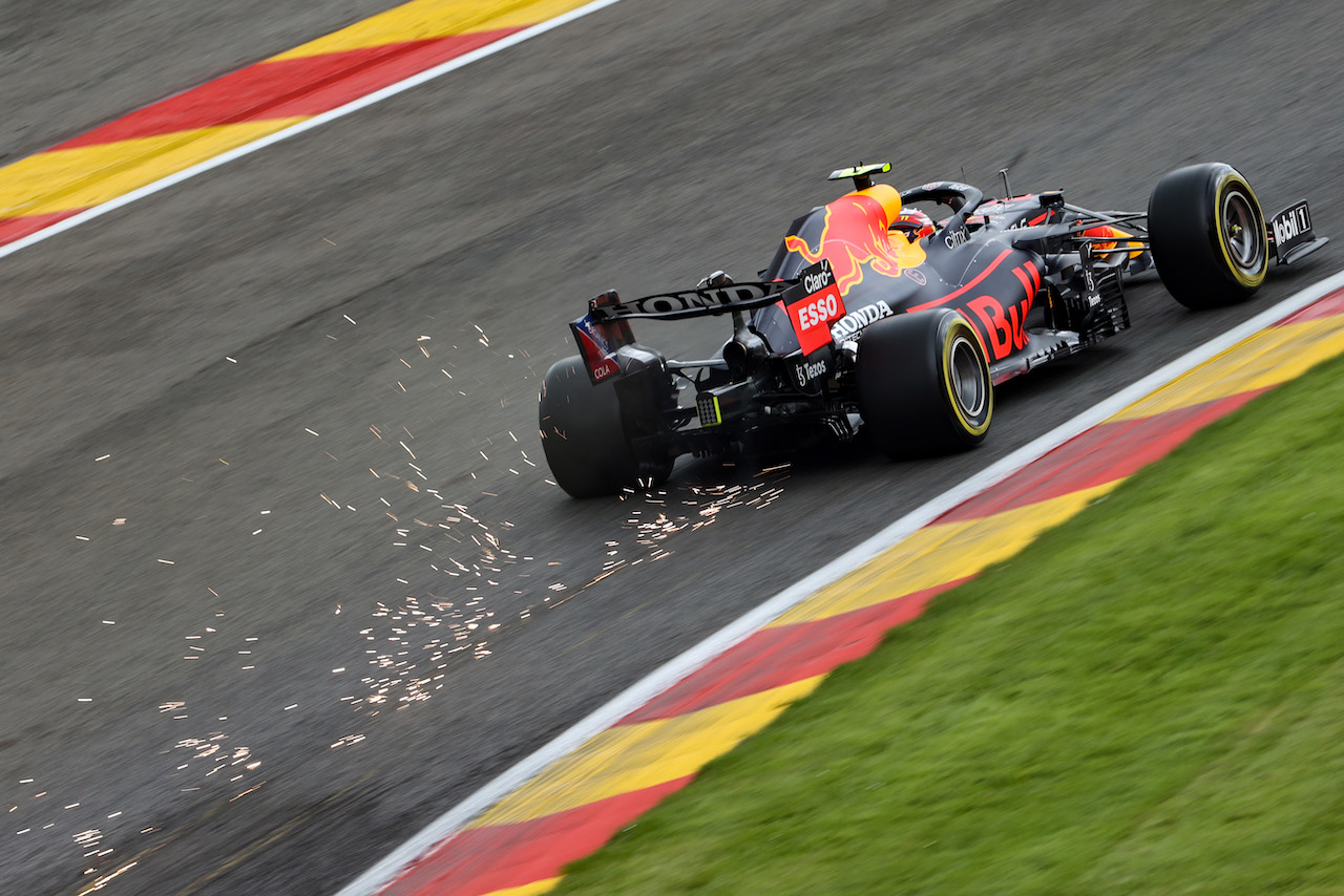 GP BELGIO, Sergio Perez (MEX), Red Bull Racing 
27.08.2021. Formula 1 World Championship, Rd 12, Belgian Grand Prix, Spa Francorchamps, Belgium, Practice Day.
- www.xpbimages.com, EMail: requests@xpbimages.com © Copyright: Charniaux / XPB Images