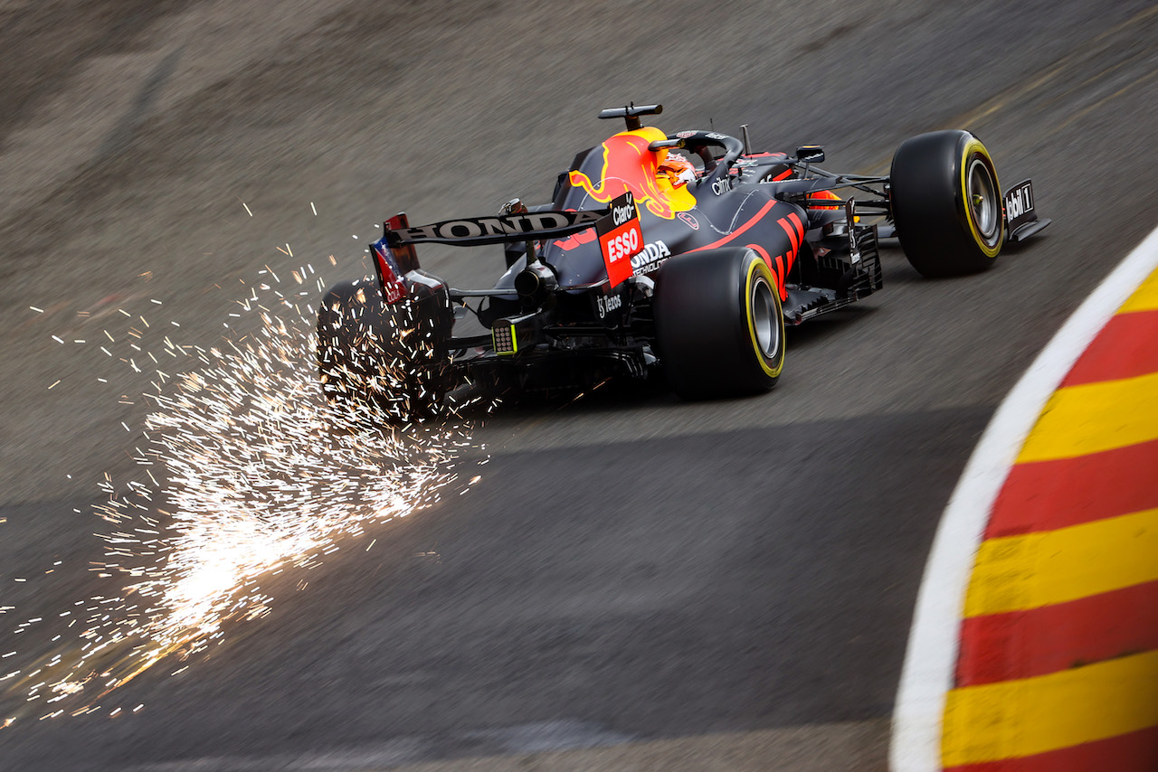 GP BELGIO, Max Verstappen (NLD), Red Bull Racing 
27.08.2021. Formula 1 World Championship, Rd 12, Belgian Grand Prix, Spa Francorchamps, Belgium, Practice Day.
- www.xpbimages.com, EMail: requests@xpbimages.com ¬© Copyright: Charniaux / XPB Images