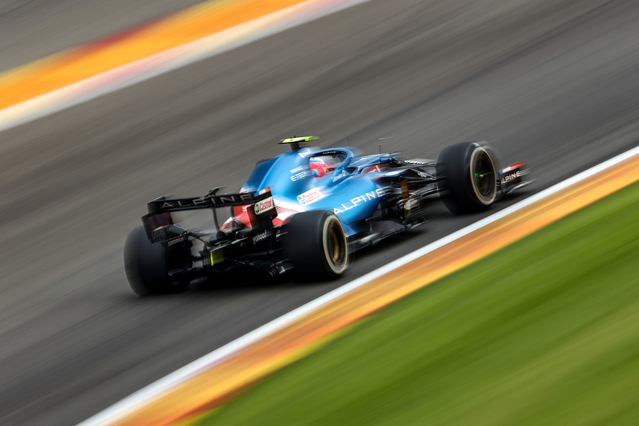 GP BELGIO, Esteban Ocon (FRA), Alpine F1 Team 
27.08.2021. Formula 1 World Championship, Rd 12, Belgian Grand Prix, Spa Francorchamps, Belgium, Practice Day.
- www.xpbimages.com, EMail: requests@xpbimages.com © Copyright: Charniaux / XPB Images
