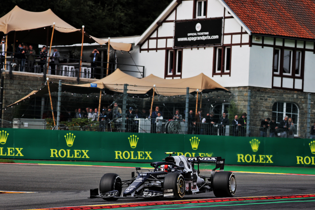 GP BELGIO, Pierre Gasly (FRA) AlphaTauri AT02.
27.08.2021. Formula 1 World Championship, Rd 12, Belgian Grand Prix, Spa Francorchamps, Belgium, Practice Day.
- www.xpbimages.com, EMail: requests@xpbimages.com © Copyright: Batchelor / XPB Images