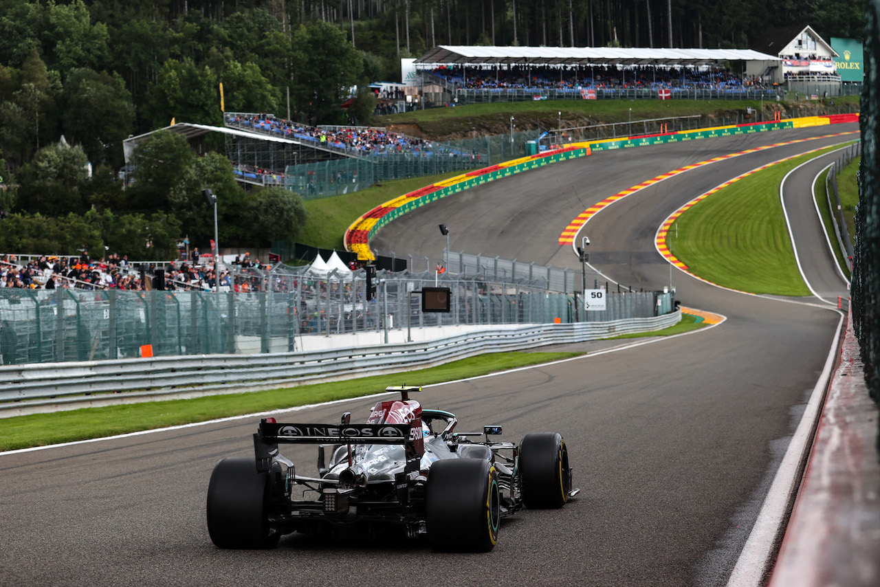 GP BELGIO, Valtteri Bottas (FIN), Mercedes AMG F1 
27.08.2021. Formula 1 World Championship, Rd 12, Belgian Grand Prix, Spa Francorchamps, Belgium, Practice Day.
- www.xpbimages.com, EMail: requests@xpbimages.com ¬© Copyright: Charniaux / XPB Images