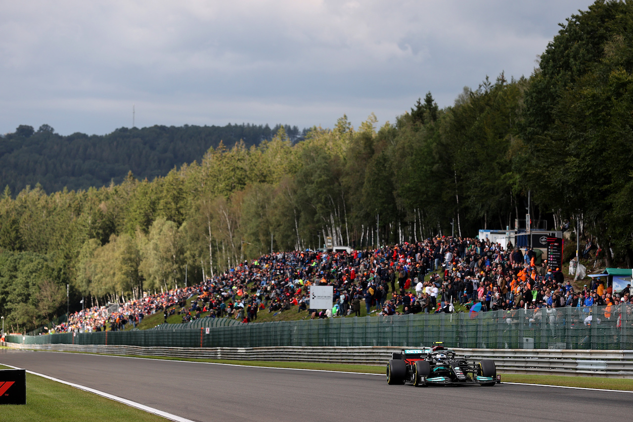 GP BELGIO, Valtteri Bottas (FIN) Mercedes AMG F1 W12.
27.08.2021. Formula 1 World Championship, Rd 12, Belgian Grand Prix, Spa Francorchamps, Belgium, Practice Day.
- www.xpbimages.com, EMail: requests@xpbimages.com © Copyright: Batchelor / XPB Images