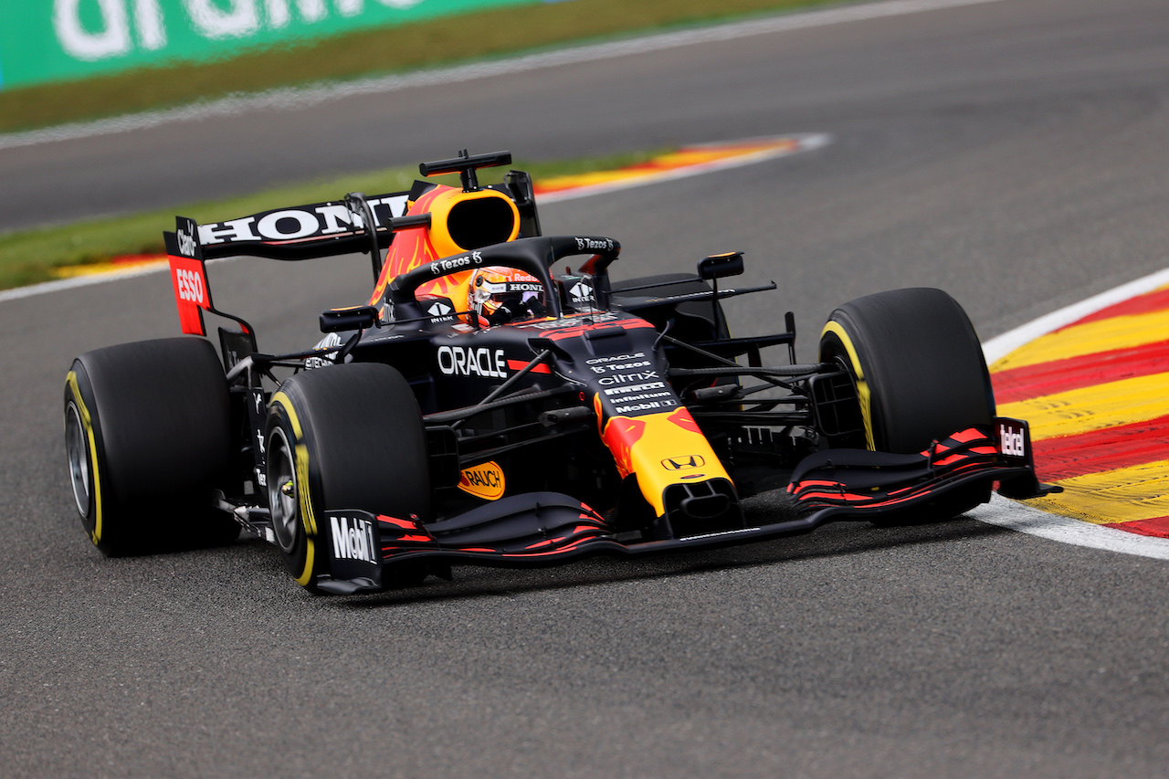 GP BELGIO, Max Verstappen (NLD) Red Bull Racing RB16B.
27.08.2021. Formula 1 World Championship, Rd 12, Belgian Grand Prix, Spa Francorchamps, Belgium, Practice Day.
- www.xpbimages.com, EMail: requests@xpbimages.com © Copyright: Batchelor / XPB Images