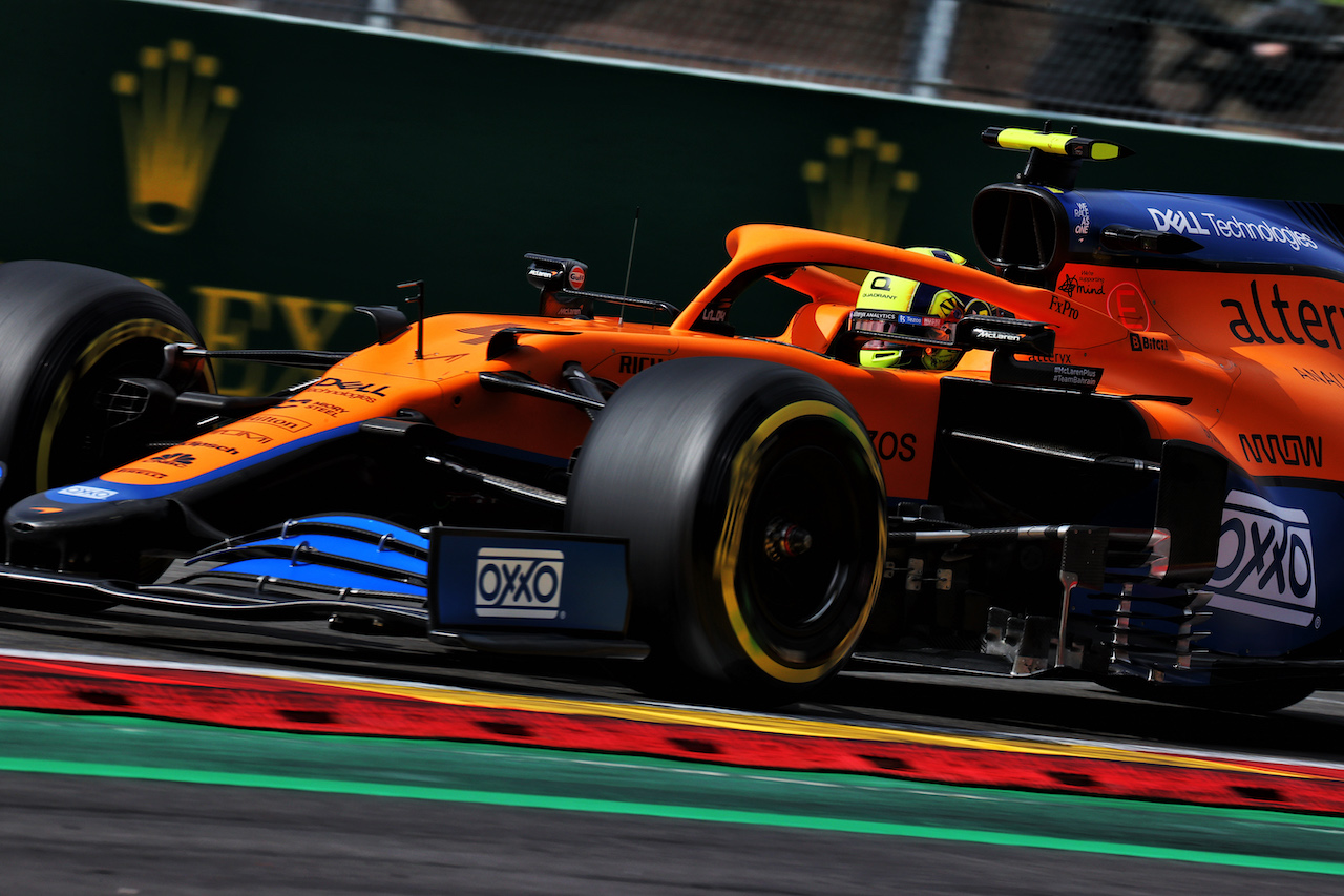 GP BELGIO, Lando Norris (GBR) McLaren MCL35M.
27.08.2021. Formula 1 World Championship, Rd 12, Belgian Grand Prix, Spa Francorchamps, Belgium, Practice Day.
- www.xpbimages.com, EMail: requests@xpbimages.com © Copyright: Batchelor / XPB Images
