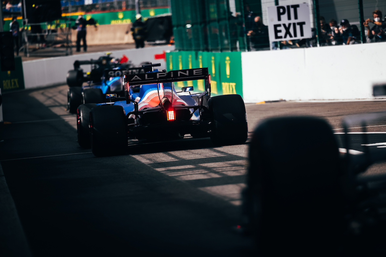 GP BELGIO, Fernando Alonso (ESP) Alpine F1 Team A521 leaves the pits.
27.08.2021. Formula 1 World Championship, Rd 12, Belgian Grand Prix, Spa Francorchamps, Belgium, Practice Day.
- www.xpbimages.com, EMail: requests@xpbimages.com © Copyright: Bearne / XPB Images