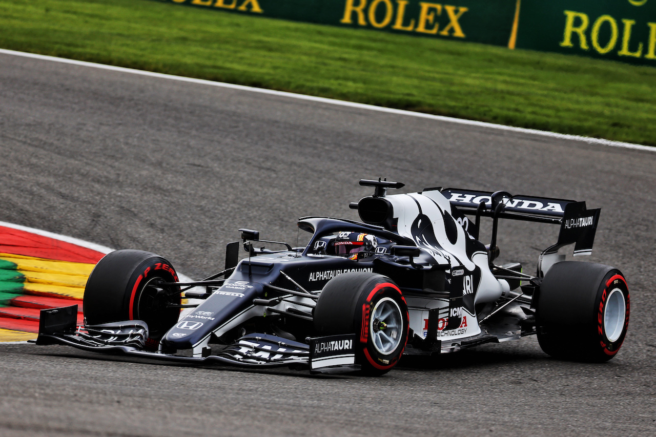 GP BELGIO, Yuki Tsunoda (JPN) AlphaTauri AT02.
27.08.2021. Formula 1 World Championship, Rd 12, Belgian Grand Prix, Spa Francorchamps, Belgium, Practice Day.
- www.xpbimages.com, EMail: requests@xpbimages.com © Copyright: Batchelor / XPB Images