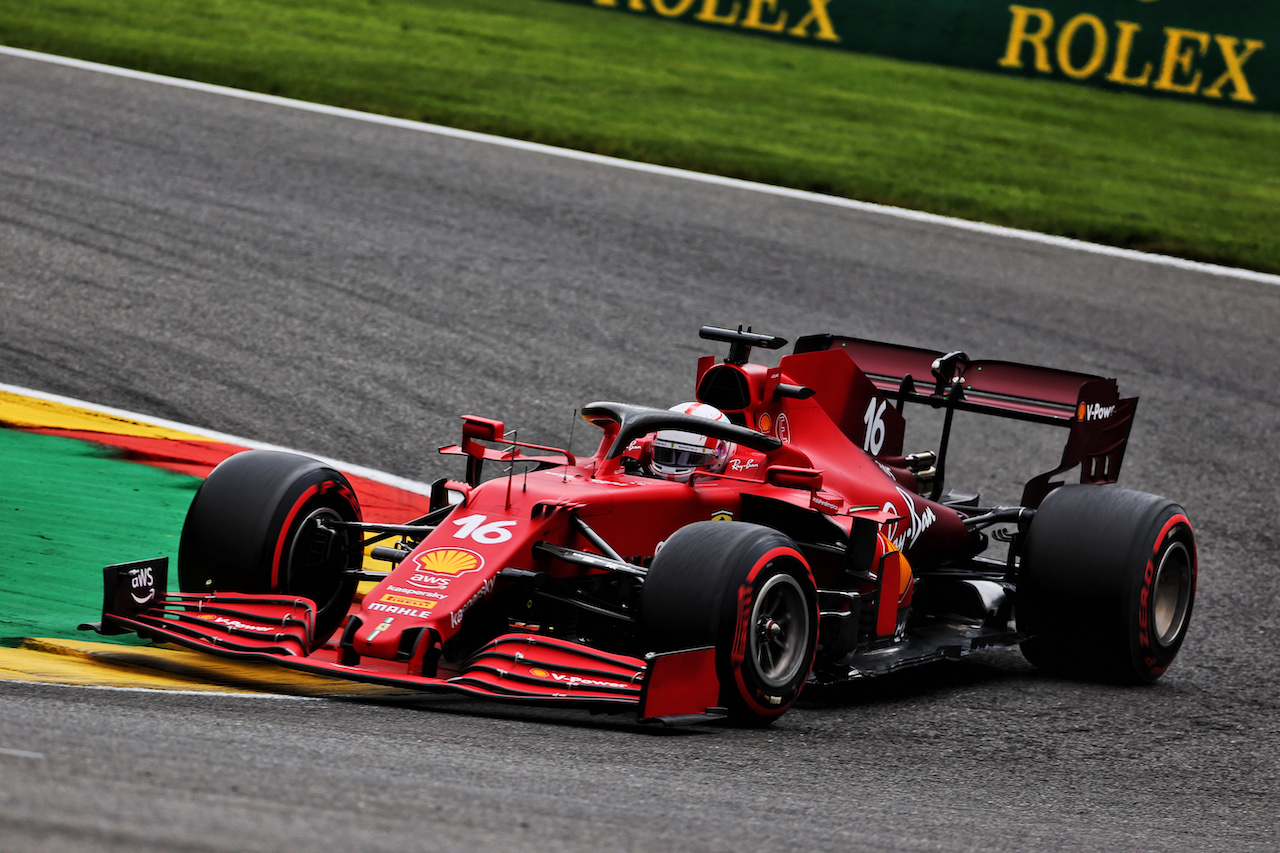 GP BELGIO, Charles Leclerc (MON) Ferrari SF-21.
27.08.2021. Formula 1 World Championship, Rd 12, Belgian Grand Prix, Spa Francorchamps, Belgium, Practice Day.
- www.xpbimages.com, EMail: requests@xpbimages.com © Copyright: Batchelor / XPB Images