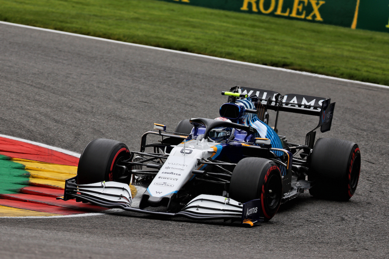 GP BELGIO, Nicholas Latifi (CDN) Williams Racing FW43B.
27.08.2021. Formula 1 World Championship, Rd 12, Belgian Grand Prix, Spa Francorchamps, Belgium, Practice Day.
- www.xpbimages.com, EMail: requests@xpbimages.com © Copyright: Batchelor / XPB Images