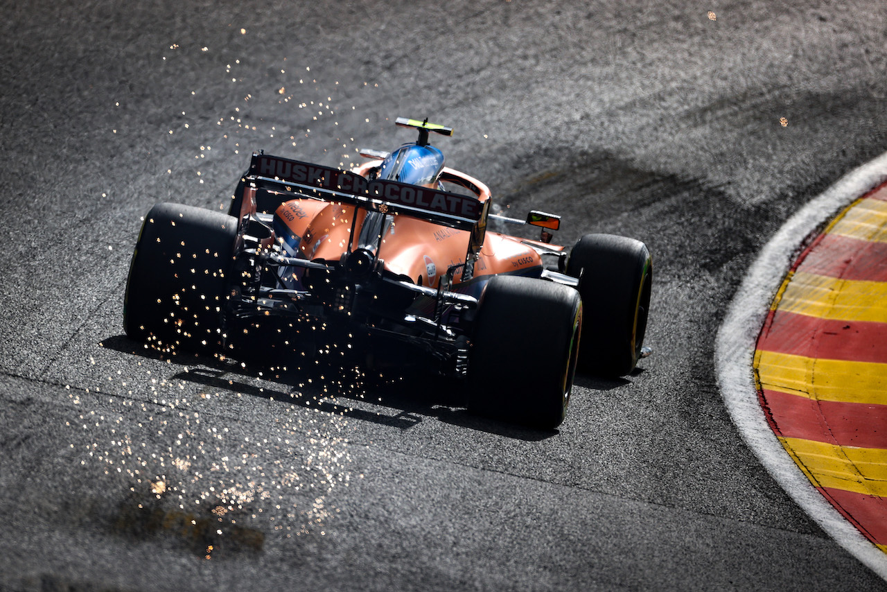 GP BELGIO, Daniel Ricciardo (AUS), McLaren F1 Team 
27.08.2021. Formula 1 World Championship, Rd 12, Belgian Grand Prix, Spa Francorchamps, Belgium, Practice Day.
- www.xpbimages.com, EMail: requests@xpbimages.com ¬© Copyright: Charniaux / XPB Images