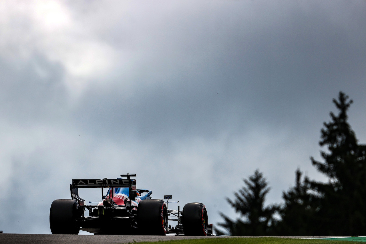 GP BELGIO, Fernando Alonso (ESP), Alpine F1 Team 
27.08.2021. Formula 1 World Championship, Rd 12, Belgian Grand Prix, Spa Francorchamps, Belgium, Practice Day.
- www.xpbimages.com, EMail: requests@xpbimages.com ¬© Copyright: Charniaux / XPB Images