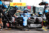 GP BELGIO, Fernando Alonso (ESP) Alpine F1 Team A521 practices a pit stop.
27.08.2021. Formula 1 World Championship, Rd 12, Belgian Grand Prix, Spa Francorchamps, Belgium, Practice Day.
- www.xpbimages.com, EMail: requests@xpbimages.com © Copyright: Moy / XPB Images