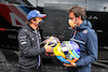 GP BELGIO, (L to R): Fernando Alonso (ESP) Alpine F1 Team swaps helmets with Thierry Neuville (BEL) WRC Rally Driver.
27.08.2021. Formula 1 World Championship, Rd 12, Belgian Grand Prix, Spa Francorchamps, Belgium, Practice Day.
- www.xpbimages.com, EMail: requests@xpbimages.com © Copyright: Moy / XPB Images