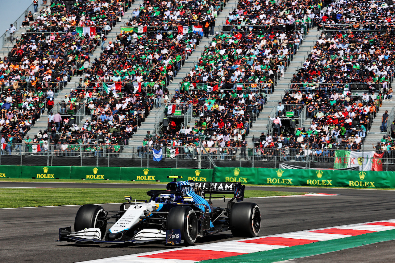 GP CITTA DEL MESSICO, Nicholas Latifi (CDN) Williams Racing FW43B.
07.11.2021. Formula 1 World Championship, Rd 18, Mexican Grand Prix, Mexico City, Mexico, Gara Day.
- www.xpbimages.com, EMail: requests@xpbimages.com © Copyright: Batchelor / XPB Images