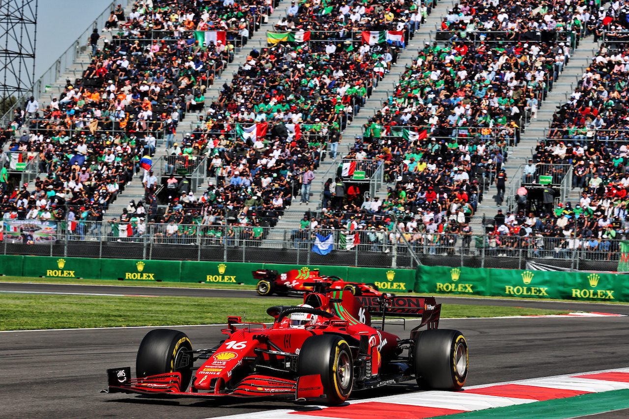 GP CITTA DEL MESSICO, Charles Leclerc (MON) Ferrari SF-21.
07.11.2021. Formula 1 World Championship, Rd 18, Mexican Grand Prix, Mexico City, Mexico, Gara Day.
- www.xpbimages.com, EMail: requests@xpbimages.com © Copyright: Batchelor / XPB Images